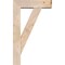 Ekena Millwork Traditional Block Smooth Bracket w/ Offset Brace, Douglas Fir, 5 1/2"W x 18"D x 30"H BKT0604X18X30TRA05SDF - alternate 3
